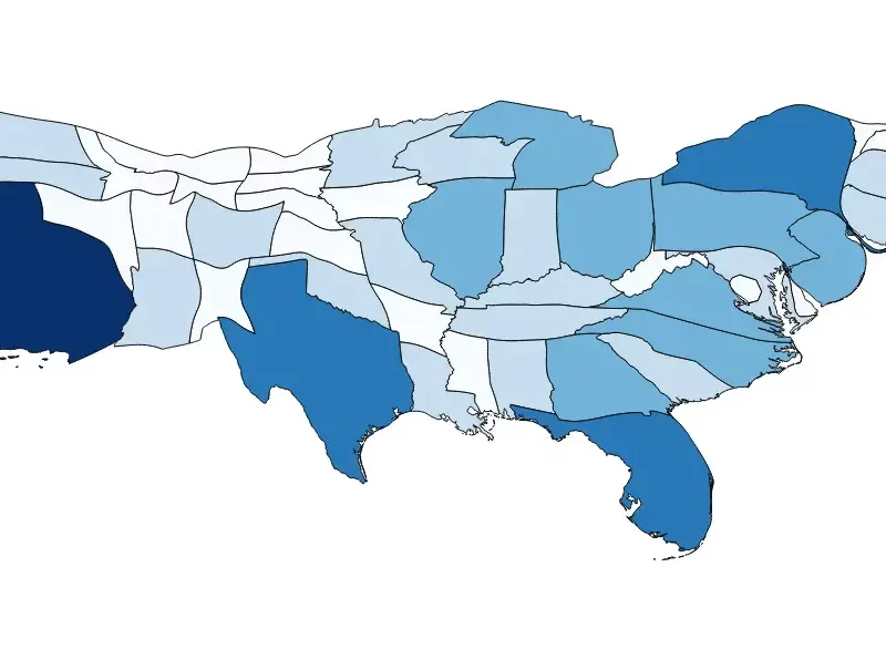 Cartogram Map