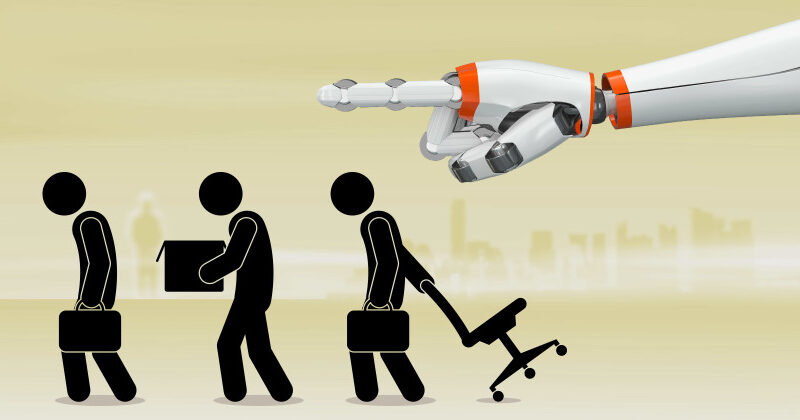 Robots replacing humans